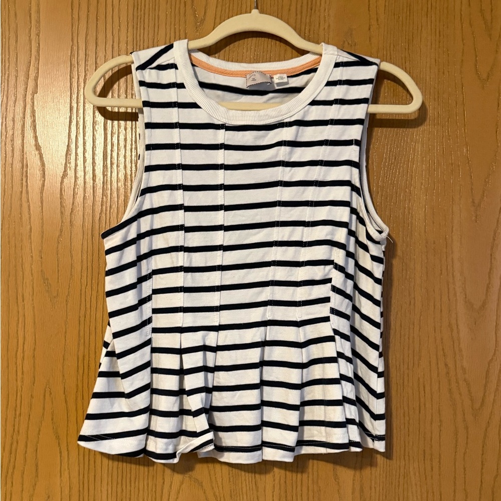 Striped Navy and White Tank